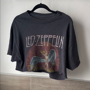Led Zeppelin Graphic Crop Top